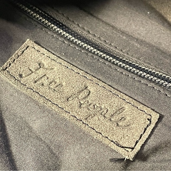 Free People Rosetta Top Handle Suede Shoulder Bag Gray Grey  flawed - Picture 8 of 11